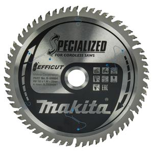 Makita Cirkelzaagblad voor Hout | Efficut | Ø 165mm Asgat 20mm 60T - B-69864
