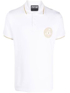 Versace Jeans Couture polo à patch logo - Blanc