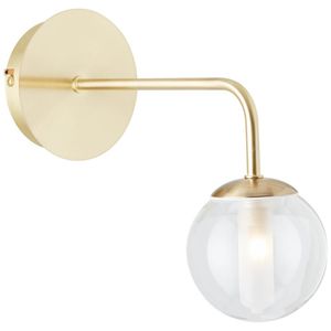 Brilliant Gouden wandlamp Gitse rond 99906/18