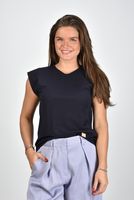 Forte_Forte t-shirt 12136 blauw - thumbnail