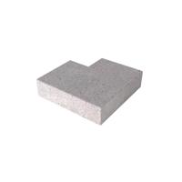 Massief hoek buiten Grijs 60/60 x 40 x 20 cm - Gardenlux