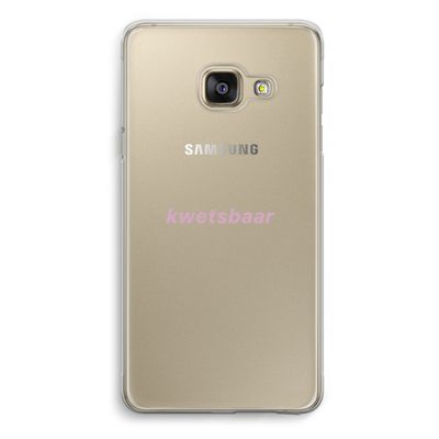 kwetsbaar: Samsung A3 (2017) Transparant Hoesje