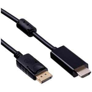 Akyga AK-AV-05 video kabel adapter 1,8 m HDMI Type A (Standaard) DisplayPort Zwart, Goud