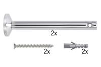 Paulmann 17824 12V-kabelsysteemcomponenten Afbuiger Set van 2 stuks Chroom