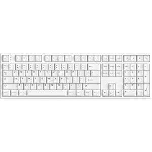 HelloGanss HS108T White toetsenbord RGB leds, PBT Doubleshot keycaps, hot swap, 2,4 GHz / Bluetooth / USB-C