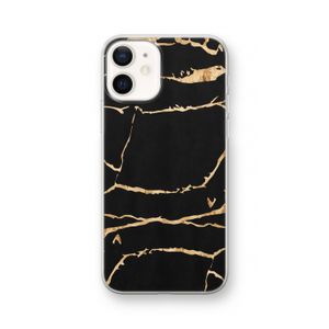 Gouden marmer: iPhone 12 Transparant Hoesje
