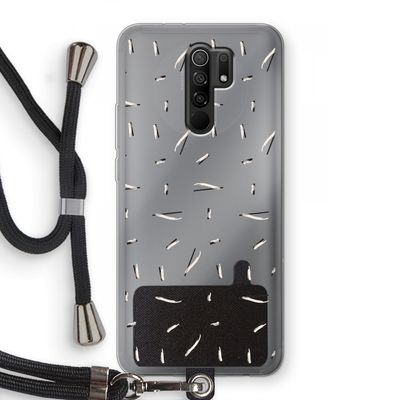 Hipster stripes: Xiaomi Redmi 9 Transparant Hoesje met koord