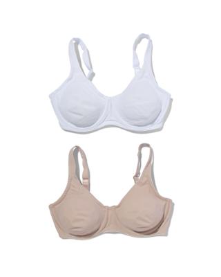 HEMA Niet voorgevormde bh met beugel E-F - 2 stuks multi (multi)