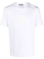 Moschino t-shirt en coton stretch à patch logo - Blanc - thumbnail