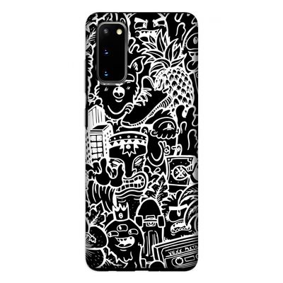 Vexx Black Mixtape: Samsung Galaxy S20 Tough Case