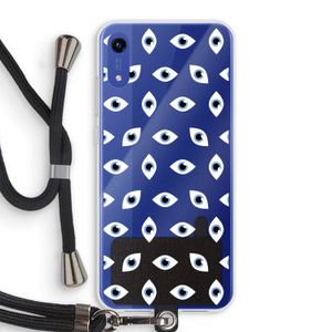 Eyes pattern: Honor Play 8A Transparant Hoesje met koord