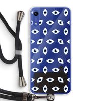 Eyes pattern: Honor Play 8A Transparant Hoesje met koord