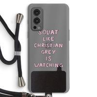 Christian Grey: OnePlus Nord 2 5G Transparant Hoesje met koord