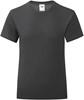 Fruit Of The Loom F131K Girls Iconic T - Black - 116