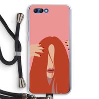 Woke up like this: Honor 10 Transparant Hoesje met koord