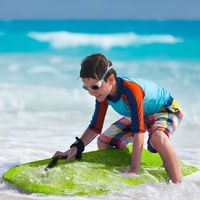 Bodyboard Lichtgewicht Zwembord met EPS-kern en XPE-gezicht voor Strand voor Kinderen en Volwassenen 94 cm / 106 cm Groen - thumbnail