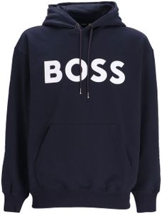 BOSS hoodie à logo imprimé - Bleu