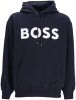 BOSS hoodie à logo imprimé - Bleu - thumbnail