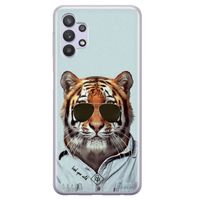 Samsung Galaxy A32 5G siliconen hoesje - Tijger wild Samsung Galaxy A32 5G siliconen hoesje - Tijger wild
