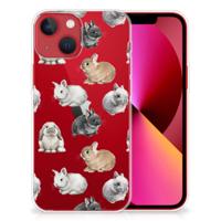 TPU Hoesje voor Apple iPhone 13 Konijntjes TPU Hoesje voor Apple iPhone 13 Konijntjes