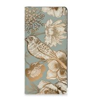 Smart Cover voor Motorola Edge 40 Pro Vintage Bird Flowers - thumbnail