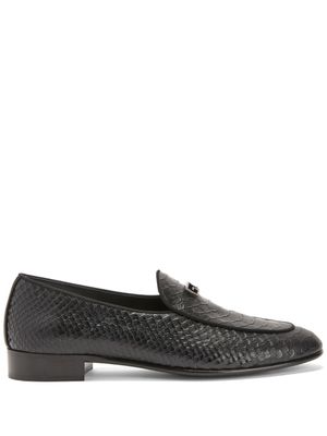 Giuseppe Zanotti mocassins Rudolph en cuir - Noir