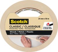 Scotch classic afplaktape, ft 24 mm x 50 m