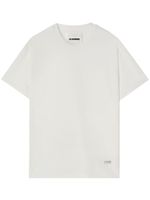 Jil Sander logo-plaque cotton T-shirt - Blanc