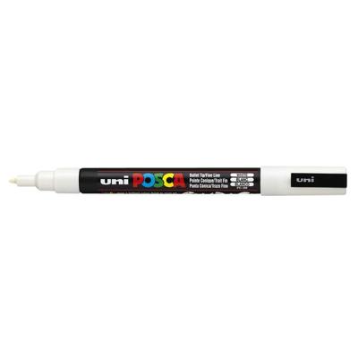 Paintmarker uni posca pc3m f wit | 6 stuks