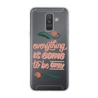 Optimistic flower girl: Samsung Galaxy A6 Plus (2018) Transparant Hoesje