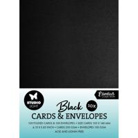 Studio Light • consumables cards & envelopes black a6