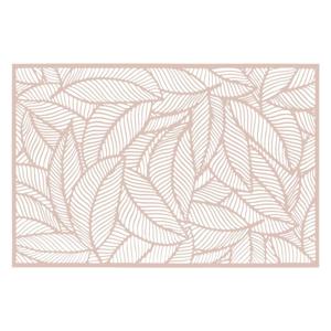 Secret de Gourmet Diner tafel placemats Jungle print - roze - PVC - 45 x 30 cm