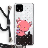 Love You A Lotl: Pixel 4 Transparant Hoesje met koord