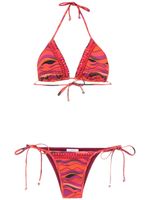 Amir Slama printed swimsuit - Rouge - thumbnail