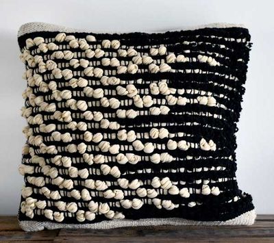 Decoratief kussen Lifestyle Ziana zwart ivoor