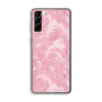 Abstract Painting Pink: Samsung Galaxy S21 Plus Transparant Hoesje