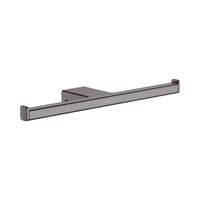 Dubbele Toiletrolhouder HansGrohe AddStoris Geborsteld Zwart Chroom Dubbele Toiletrolhouder HansGrohe AddStoris Geborsteld Zwart Chroom