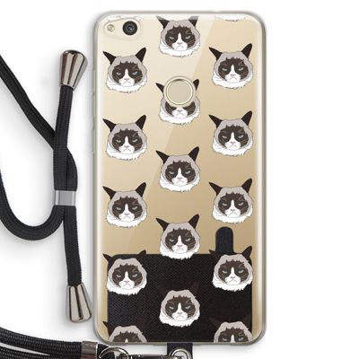It's a Purrr Case: Huawei Ascend P8 Lite (2017) Transparant Hoesje met koord