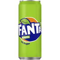 Fanta Exotic No Sugar frisdrank, sleek blik van 33 cl, pak van 24 stuks