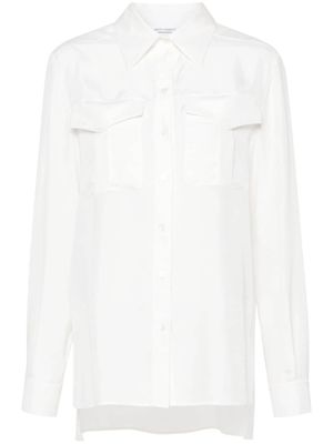 Alberta Ferretti chemise en popeline - Blanc