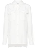 Alberta Ferretti chemise en popeline - Blanc