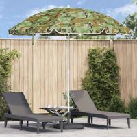 Strandparasol Groen 263 x 263 x 272 cm Polyester en Metaal Strandparasol Groen 263 x 263 x 272 cm Polyester en Metaal