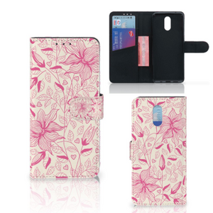 Nokia 2.3 Hoesje Pink Flowers