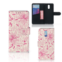 Nokia 2.3 Hoesje Pink Flowers - thumbnail