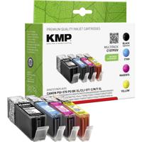 KMP Inktcartridge vervangt Canon PGI-570PGBK XL, CLI-571C XL, CLI-571M XL, CLI-571Y XL Compatibel Combipack Zwart, Cyaan, Magenta, Geel C107PIXV 1567,0050 - thumbnail