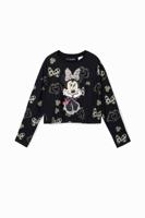 T-shirt met Minnie Mouse en pailletten - BLACK - 13/14