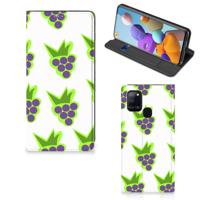 Samsung Galaxy A21s | Flip Style Cover | Druiven