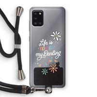 Tough Life: Samsung Galaxy A31 Transparant Hoesje met koord