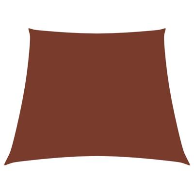 VidaXL Zonnezeil trapezium 2/4x3 m oxford stof terracottakleurig