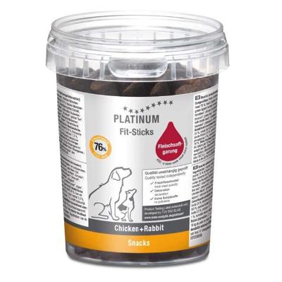 PLATINUM Fit-Sticks Chicken+Rabbit - traktatie voor hond - 300g